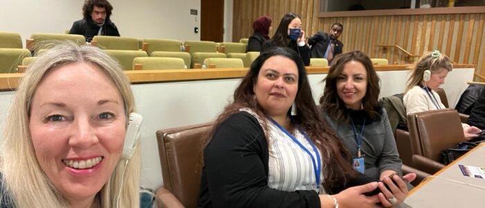 Board member Daley and Samar al Husseini